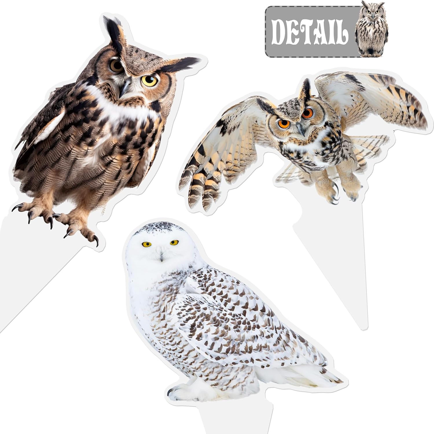 48Pcs Owl Theme Cupcake Toppers Owl Birthday Party Decorations Woodland Animal Cake Topper Decorations for Forest Animal Baby Shower Party Supplies - Image 5