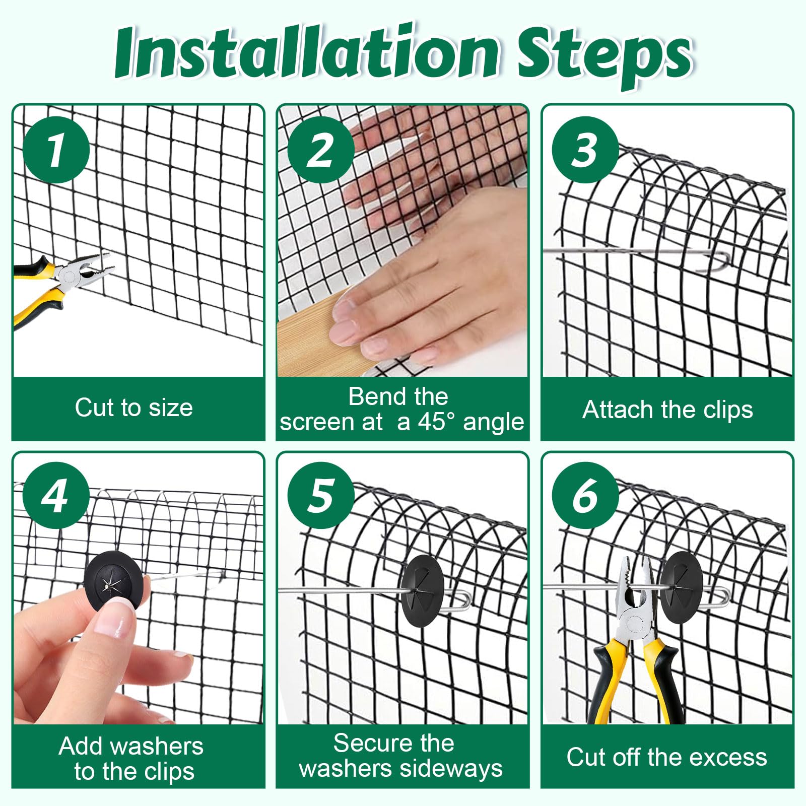 Kit Rete Antiuccelli per Pannello Solare 15cm x 30m, Filo PVC Disuasore per Uccelli, Protezione per Pannello Solare per Impedire la Nidificazione delle Colombe Sotto i Pannelli Solari