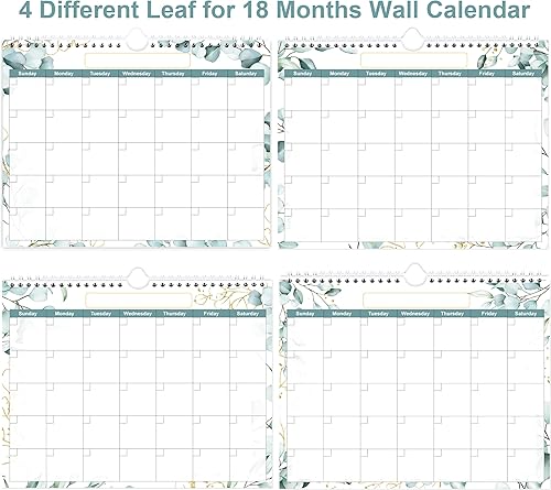 Miniatura 4 de Calendario de pared sin fecha para 2023 o cualquier año, calendario para el hogar, oficina, aula, escuela, calendario de 12 meses con papel grueso,