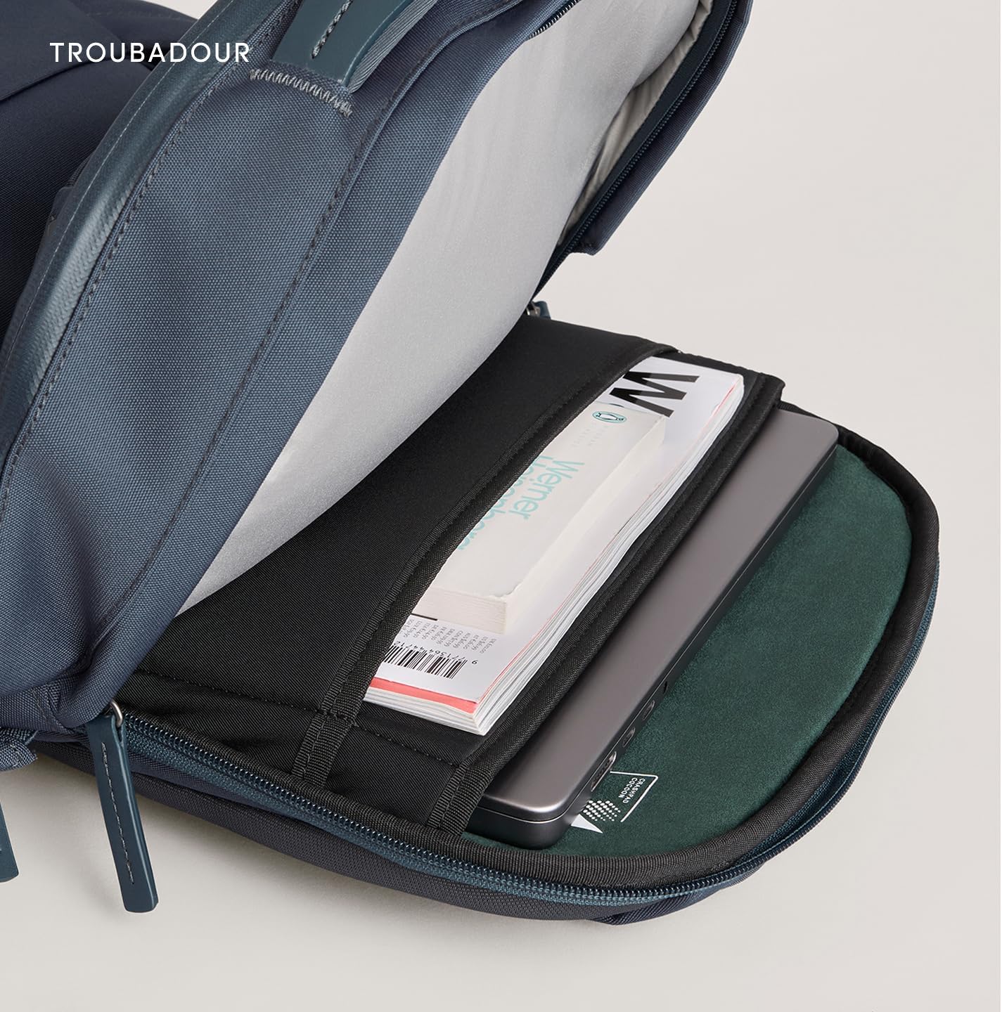 Troubadour Apex 4.0-22L Premium Laptop Backpack - Ergonomic & Water Resistant - Designed for Work and Travel - Basalt - Image 4