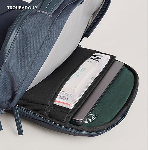 Miniatura 4 de Troubadour Apex 22L Mochila Premium para portátil - Ergonómica y resistente al agua - Diseñada para trabajo y viajes, Basalt
