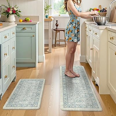 Aazon.co: KIODE Kitchen Ats For Floor, Boho Vintage Kitchen Rugs