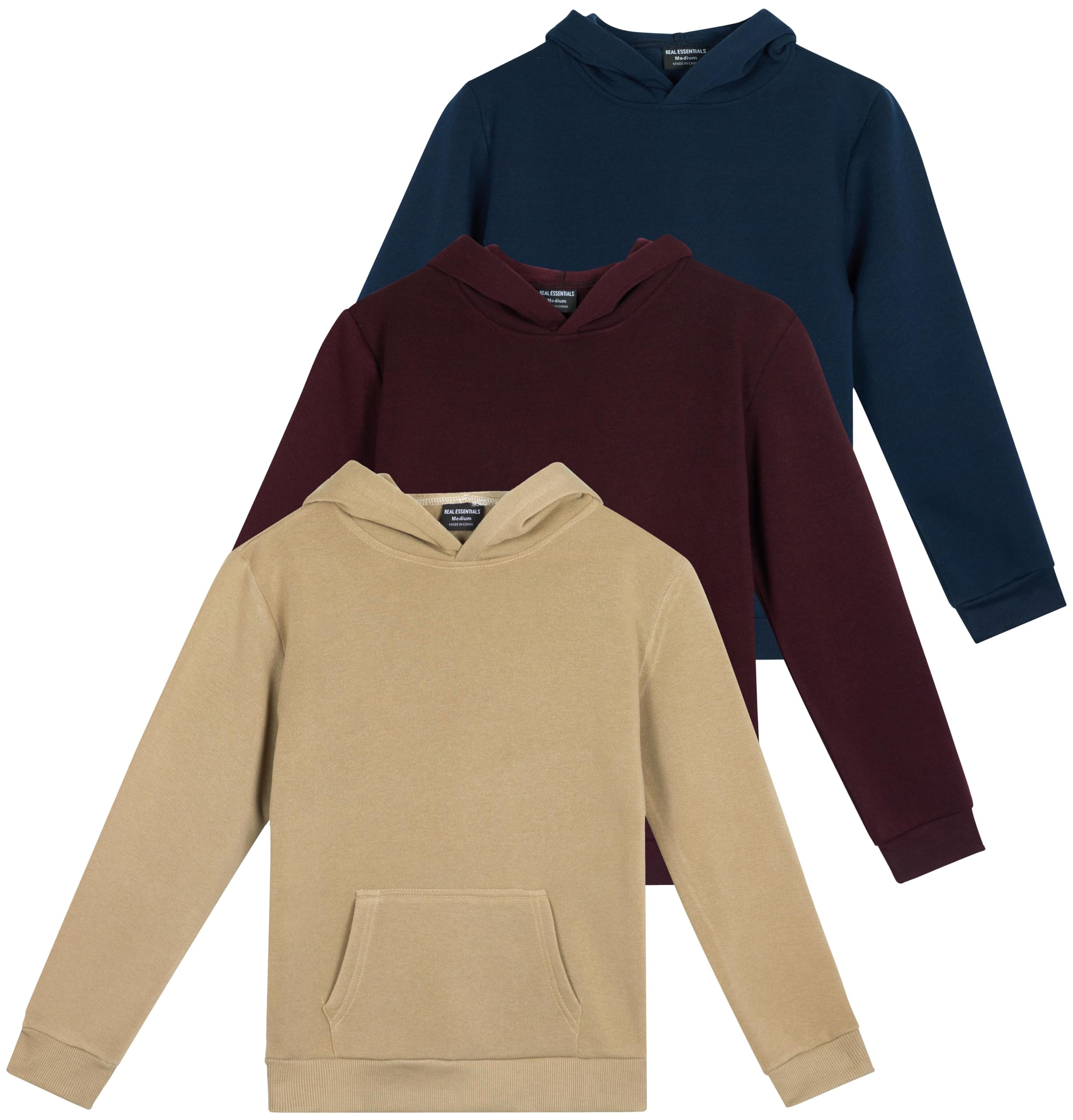 3 Pack Girls' Fleece Pullover Hoodies Sweatshirts Sweaters Kids Teens Tops