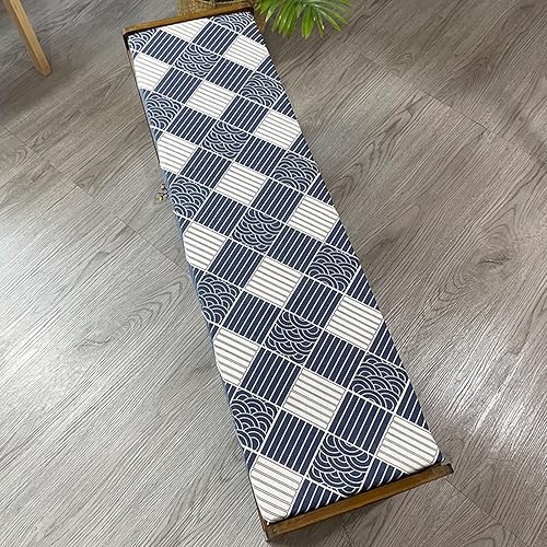 RDMTZD Cojín de banco de tamaño personalizado para interiores y exteriores, cojín de espuma largo para sofá, muebles de patioasiento de ventana, 50D