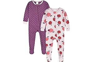 Gerber Baby-Girls' Footed Pajamas