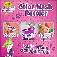 Vista 3 de Crayola Scribble Scrubbie Pets - Juego de bañera (2.0, regalo para niños, 3, 4, 5, 6 años)