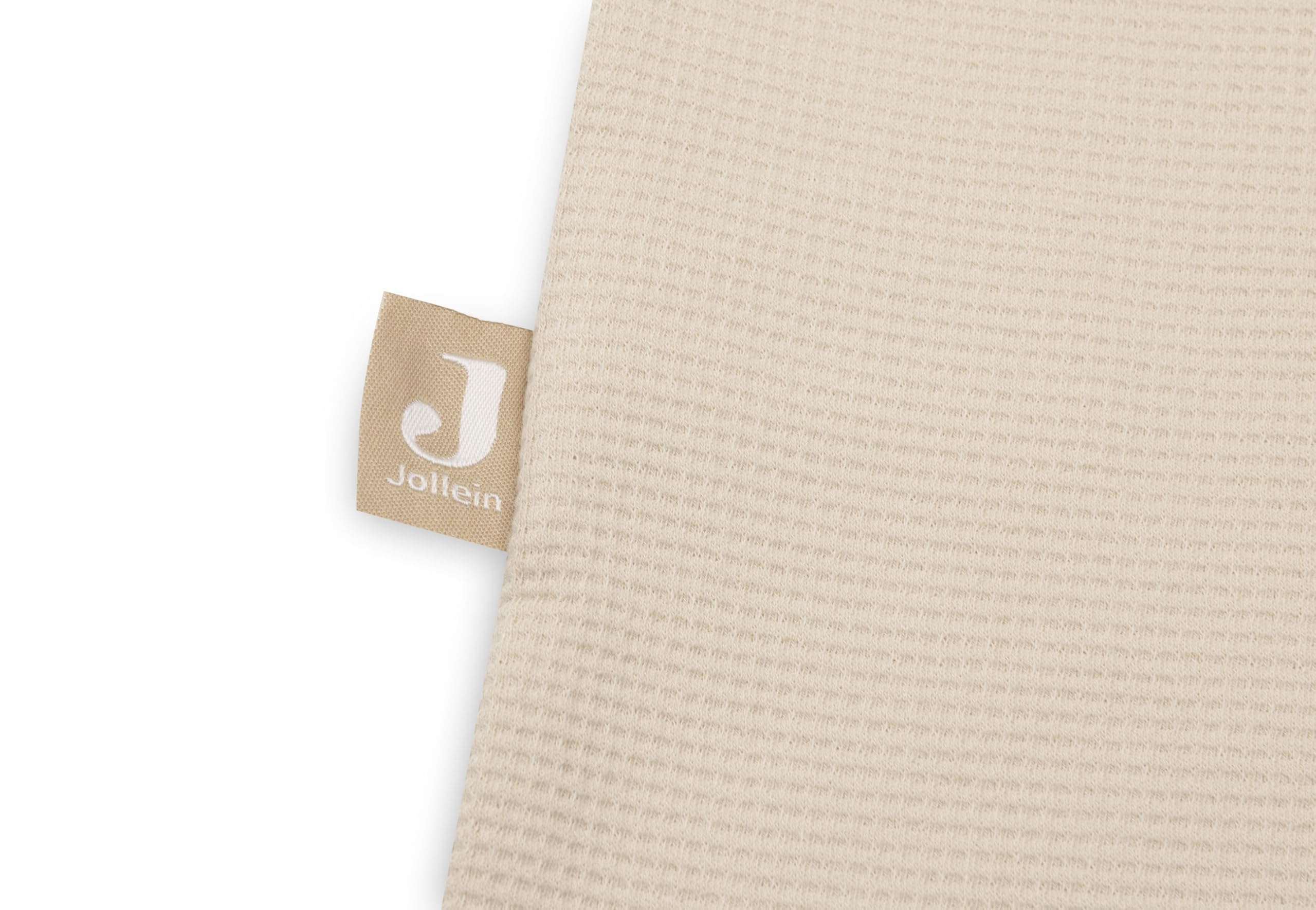 Jollein Jersey Baby Sleeping Bag, 110cm, Little Waffle, Sand, 95% Cotton 5% Elastane, 0.5 TOG, Summer Baby Sleeping Bag - Image 3