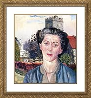 Vista 4 de ArtDirect Spencer, Stanley 20x21 Black Modern Framed Art Print Titled: Portrait of Rachel Westropp