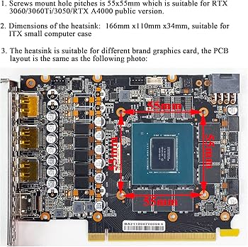 Amazon.com: inRobert DIY ITX RTX3060 Ti Heatsink wtih Fan for RTX