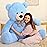 MaoGoLan Giant Plush Teddy Bear, Life Size Large Stuffed Animal, 5 Feet, Soft and Fluffy Big Teddy Bear Gift for Baby Shower, Christmas, Valentine\'s Day, Blue