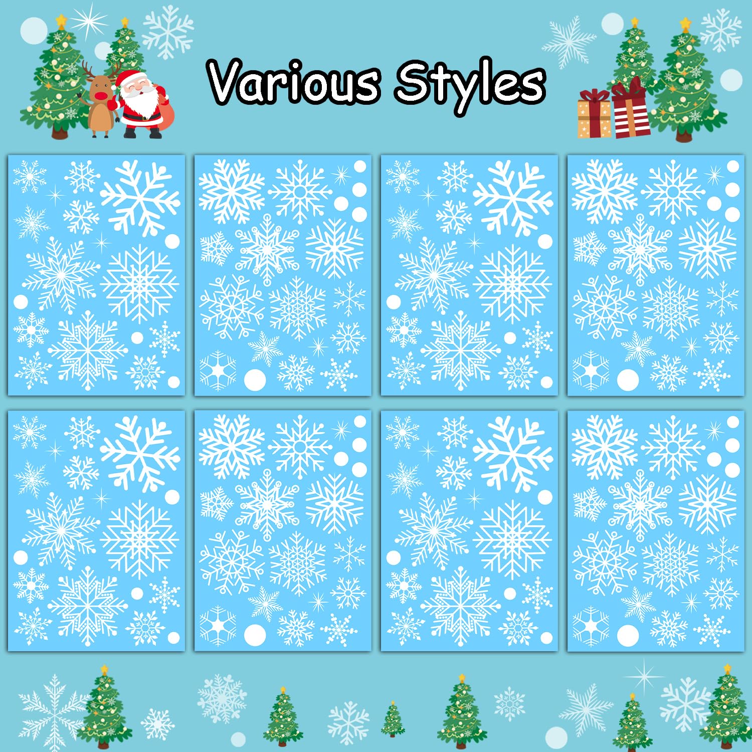 Adhesivos de ventana de Navidad para cristal