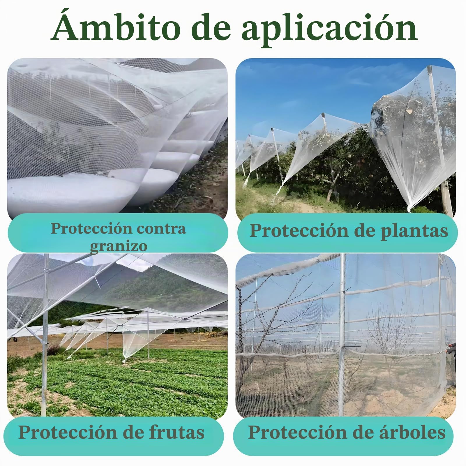 Malla Antigranizo,Red Antipajaros,Red ProteccióN Insectos Huerto Adecuado,Malla AntipáJaros para ProteccióN De JardíN,Proteccion Plantas,para ProteccióN De Frutas Y Verduras