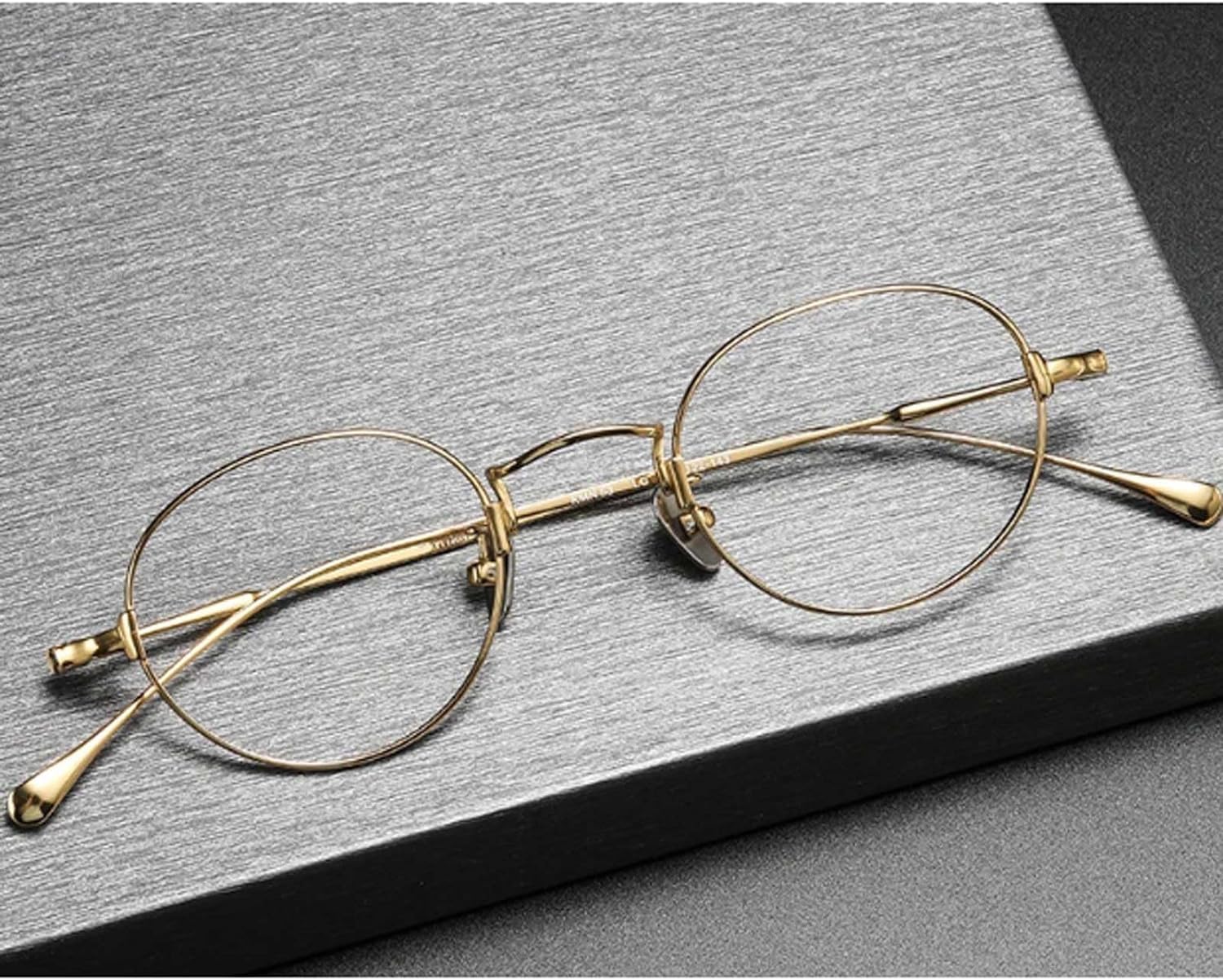 Montature Montature per Occhiali Leggere Montature per Occhiali in Titanio Lenti per Occhiali Rotonde Trasparenti Montature per Occhiali Occhiali alla Moda Unisex Comodo da Indossare