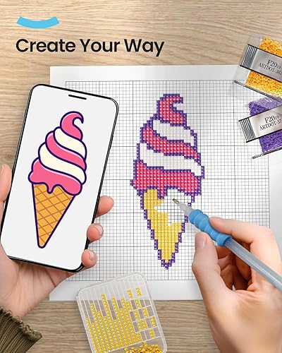 Miniatura 5 de ARTDOT Diamantes para accesorios de pintura de diamantes 5D, 445000 piezas, 445000 piezas, 445 colores, kit de arte de diamantes cuadrados para