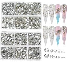 4824pcs Flatback Rhinestones Glass Charms Diamantes Gems Stones for Nail Art 6 Size ss6ss30 Crystal