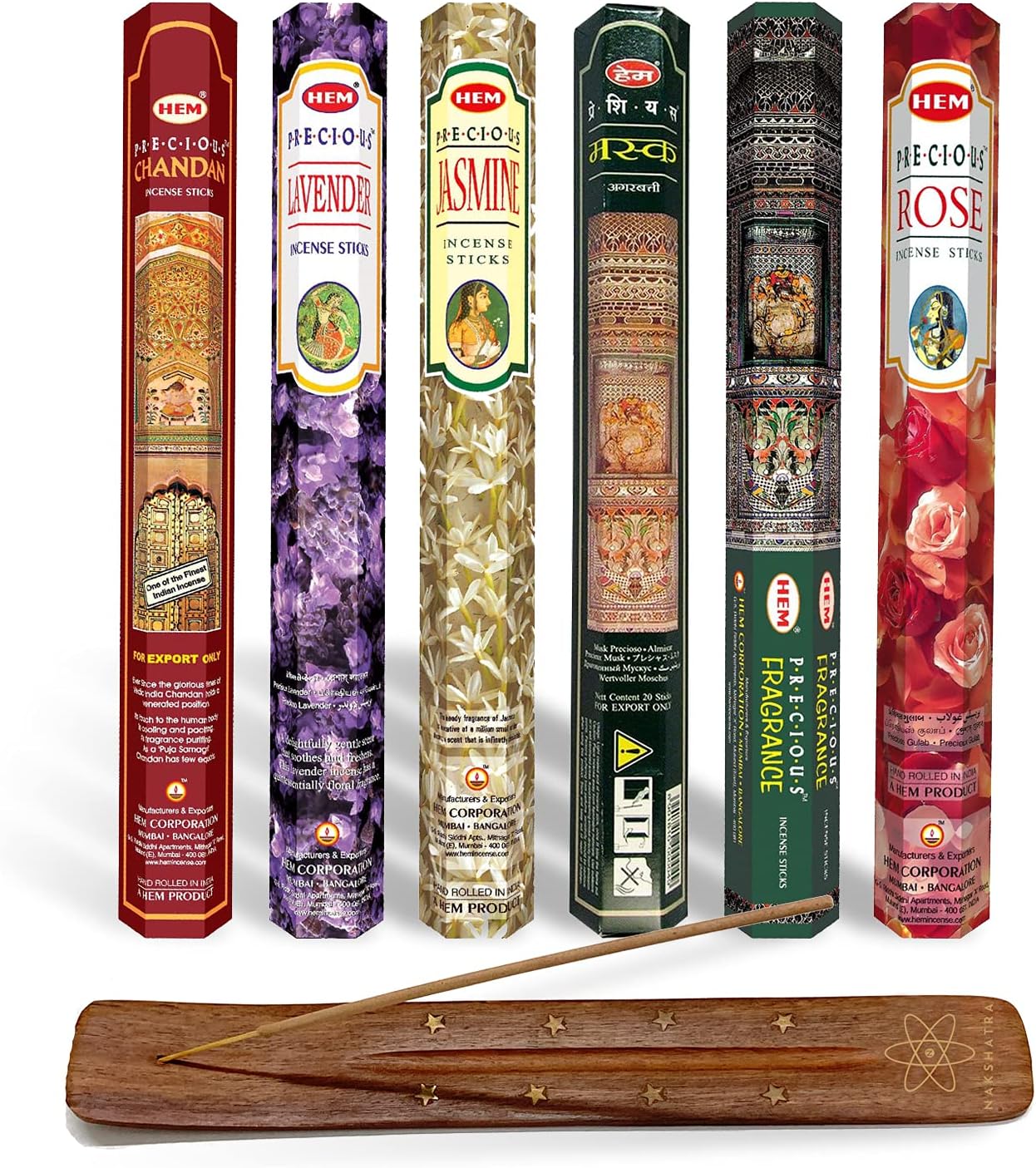 Hem Incense Sticks 6 Premium Assorted Scents With Nakshatra Incense