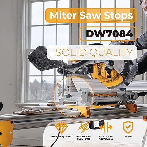 Miniatura 5 de Topes de corona de sierra ingletadora DW7084 compatible con sierra ingletadora Dewalt DW703, DW706, DW708, DW712, DW715, DW716, DW717, DW718, Dewalt