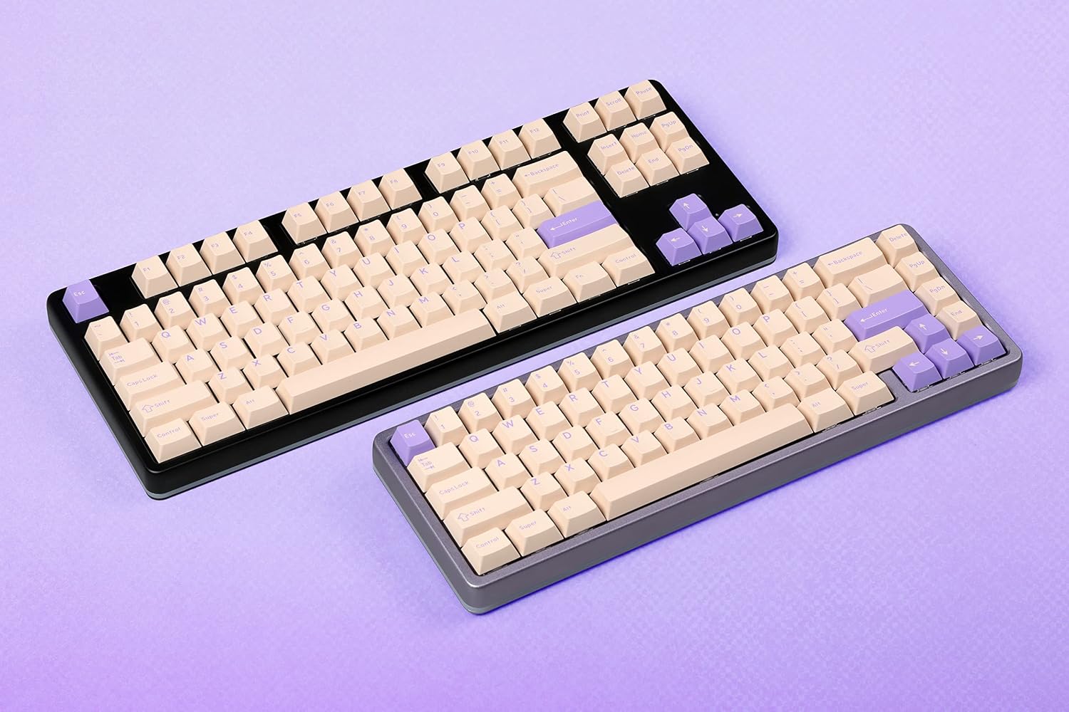 DROP DCX Magnolia Keycap Set, Doubleshot ABS, Cherry MX Style Keyboard Compatible with 60%, 65%, 75%, TKL, WKL, Full-Size, 1800 layouts and More, Beige image 3