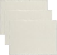 VitalCozy 3-Pack Beige Montessori Mats - Soft Cotton Toddler Play Rugs for Nursery Classroom 23.6x15.8 Inch