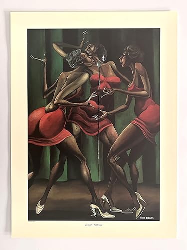 Miniatura 2 de Ernie Barnes Impresión Singin' Sistahs 20 x 14 in.