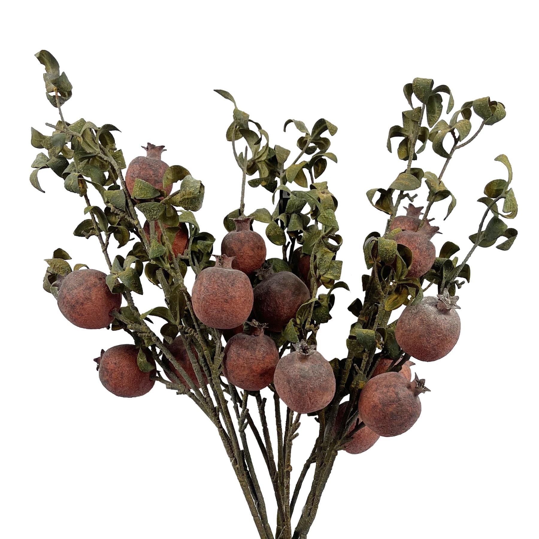 Leaf Pack Of 6 X 75Cm Artificial Pomegranate Stem Artificial from B&Q