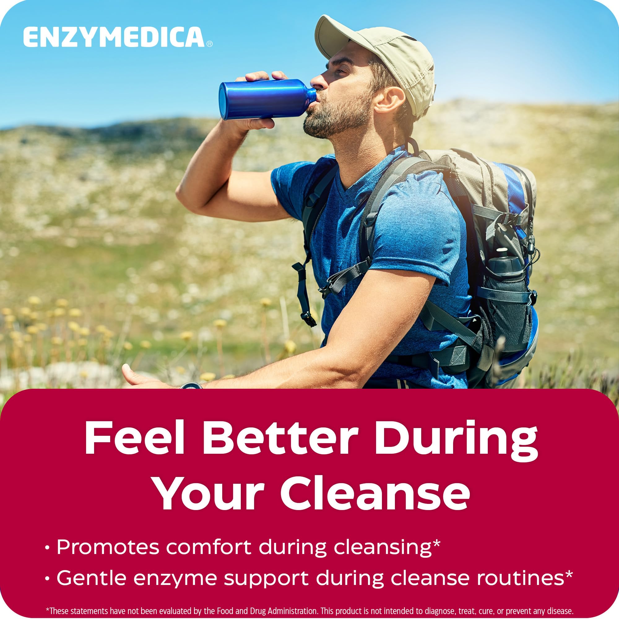 Enzymedica Candidasa, enzimas para un apoyo de limpieza suave para hombres y mujeres, mezclado para la salud intestinal y del microbioma con celulasa y proteasa, 120 unidades