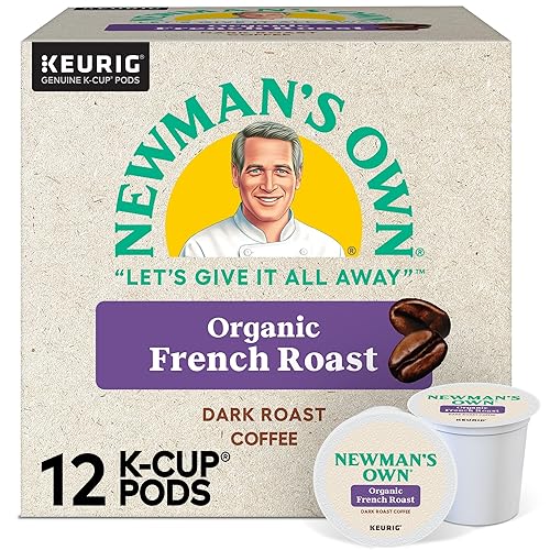 Newman's Own Café orgánico tostado francés K-Cup, 12 unidades