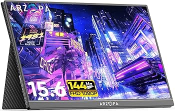 新品同様ARZOPA G1 GAME 15.6インチ 144Hz IPSモニター Arzopa G1 Game Portable Monitor Review: 144 Hz Gaming Value