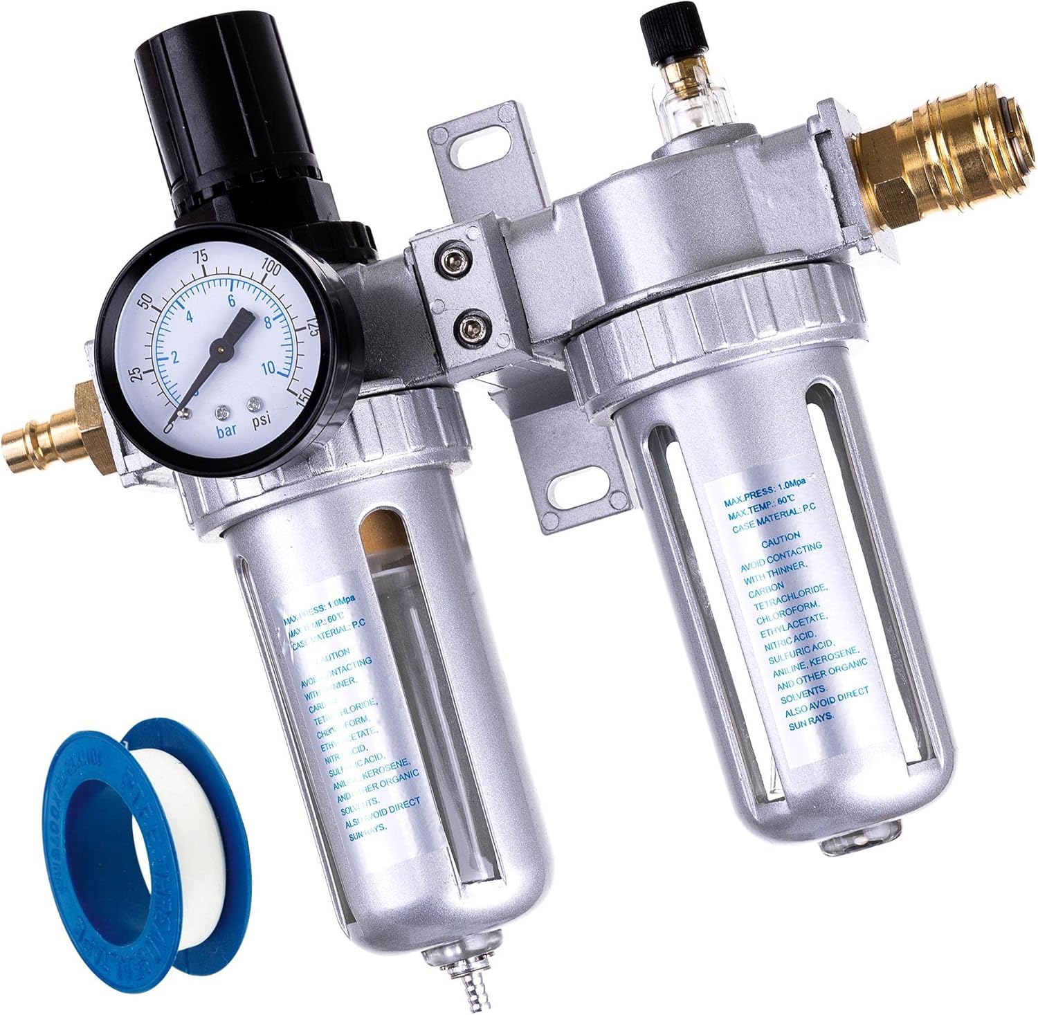 1/2" Compressed air Maintenance Unit Lubricator Pressure Reducer for