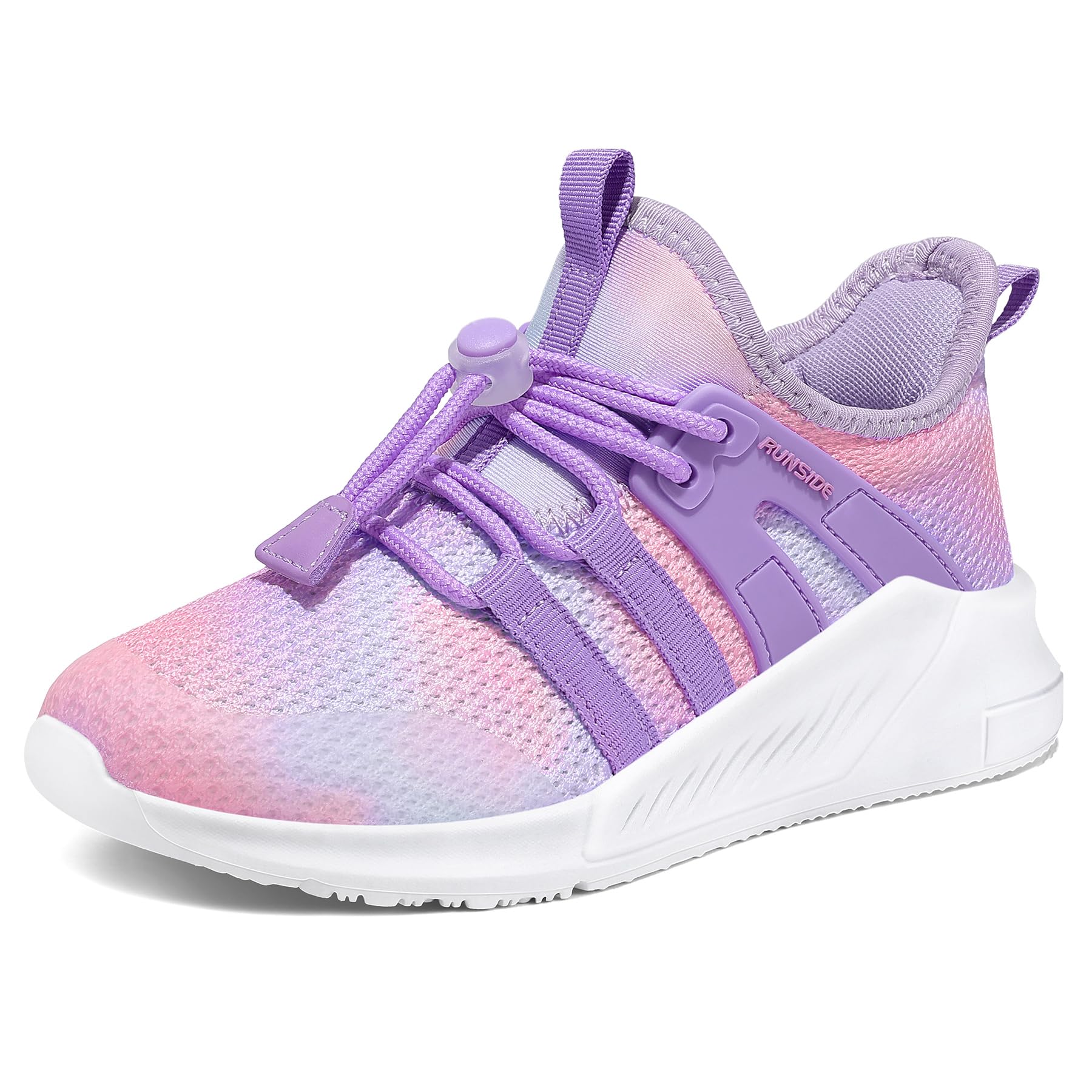 RUNSIDE Girls Tennis Shoes Lightweight Sports Kids Sneakers Lace-up for Running/Walking, Toddler/Little Kid/Big Kid