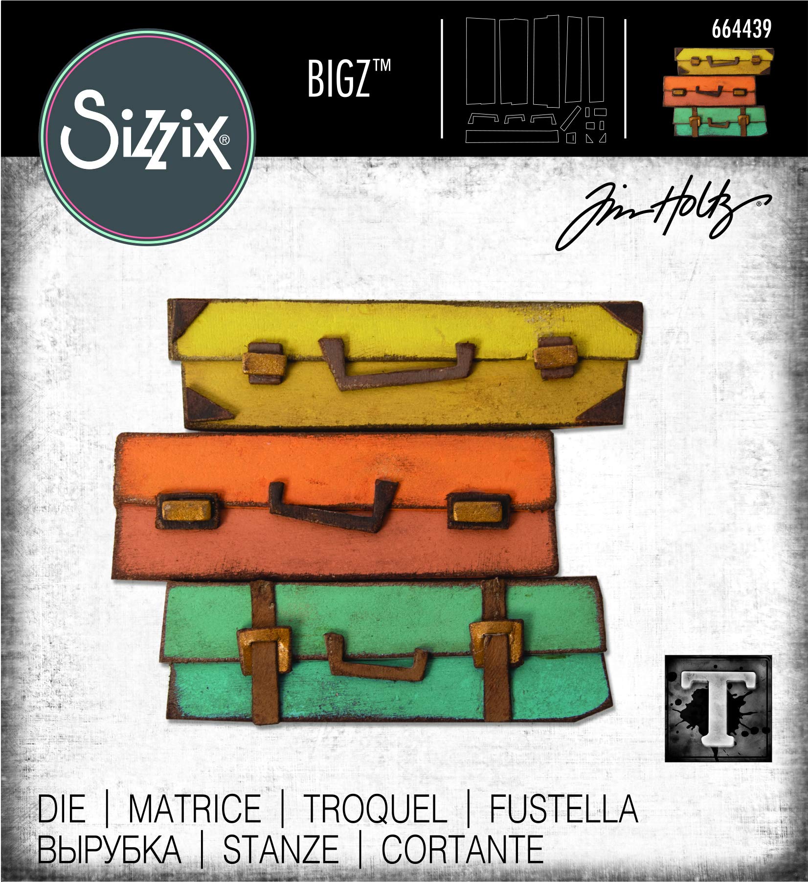 Bigz Die 664439, Baggage Claim by Tim Holtz : Amazon.co.uk: Home