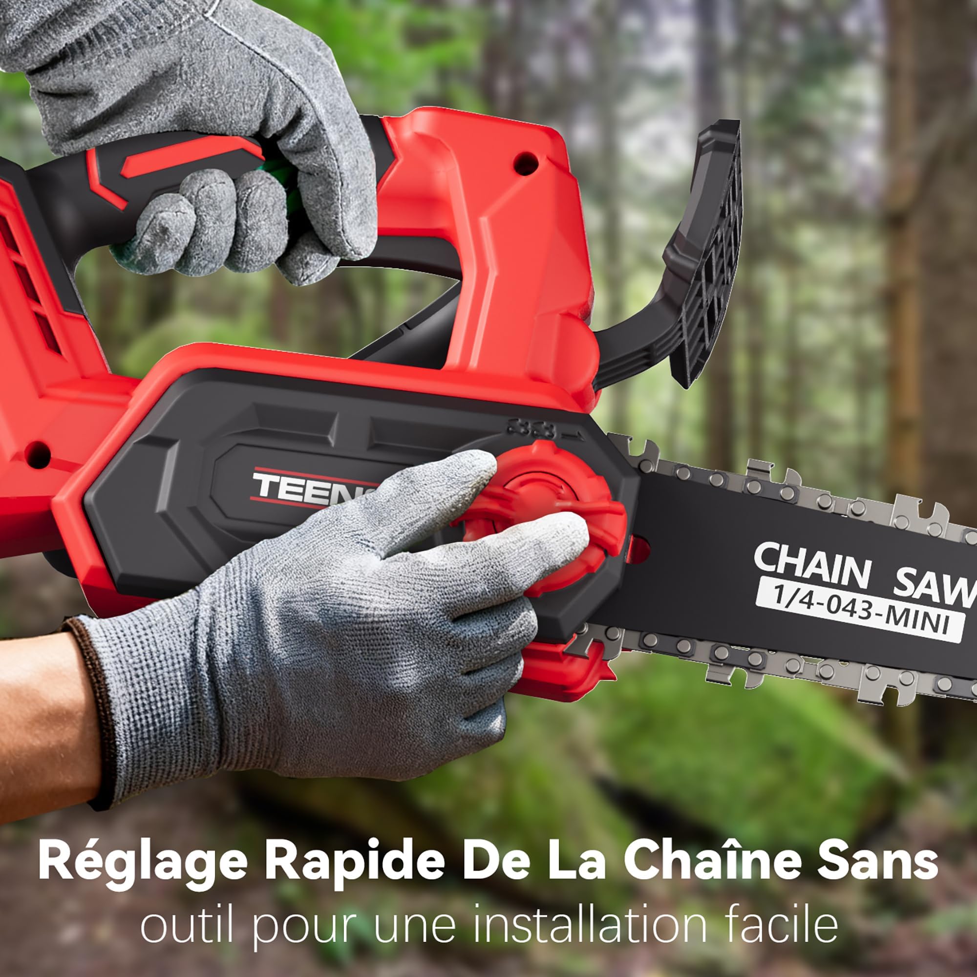 Tronçonneuse à Batterie 12 Pouces sans Fil Moteur Brushless 1200W