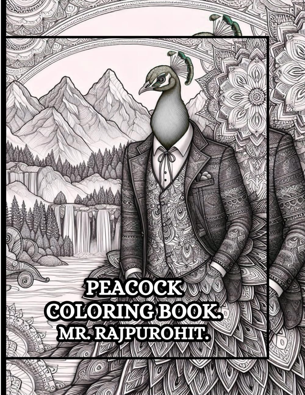 PEACOCK COLORING BOOK.