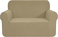 Vista 57 de CHUN YI - Funda elástica de 1 pieza para sillón grande, funda protectora suave de Jacquard con elastano, detalle de cuadros y parte inferior