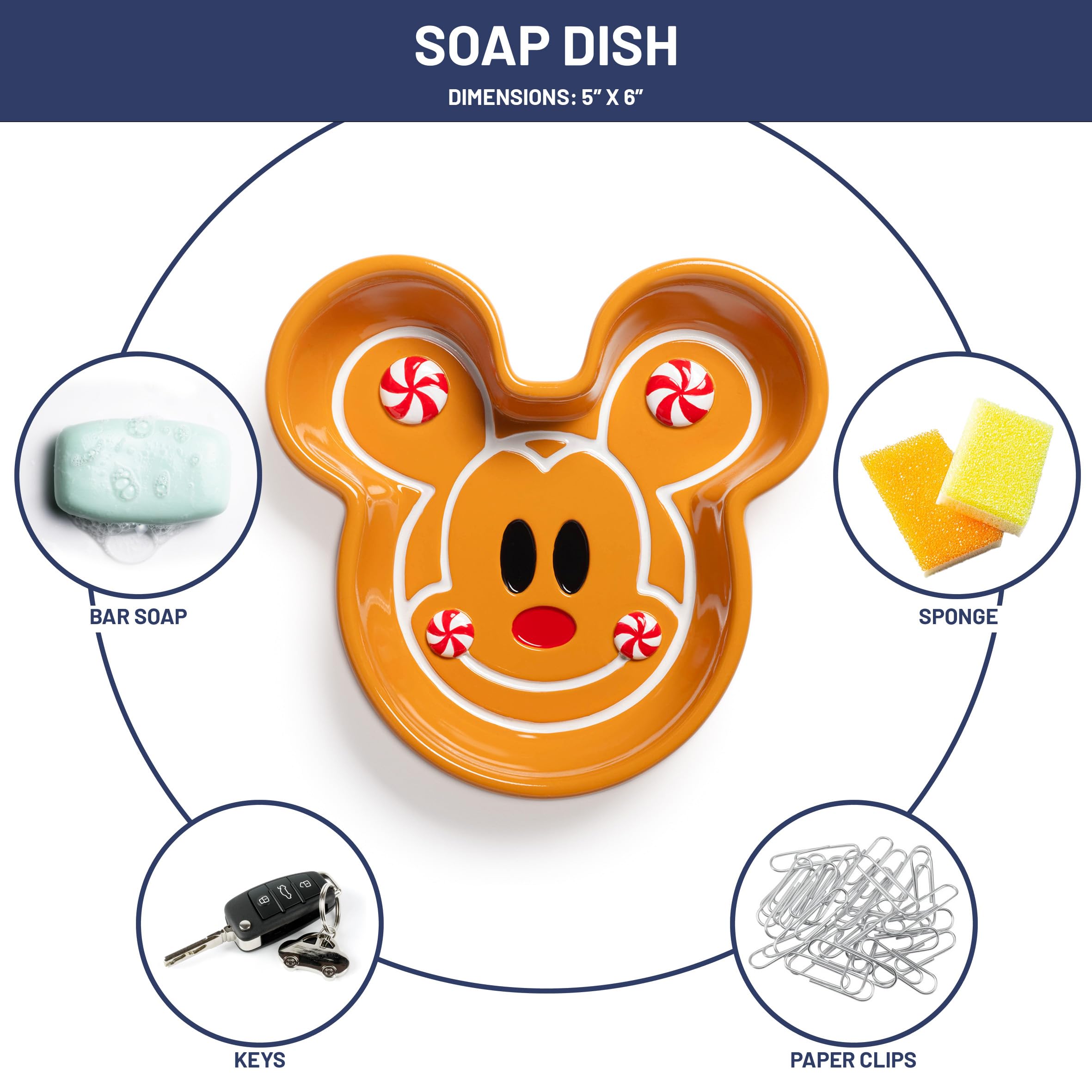 Amazon.com: Jay Franco Disney Mickey Mouse Gingerbread Cookie Soap