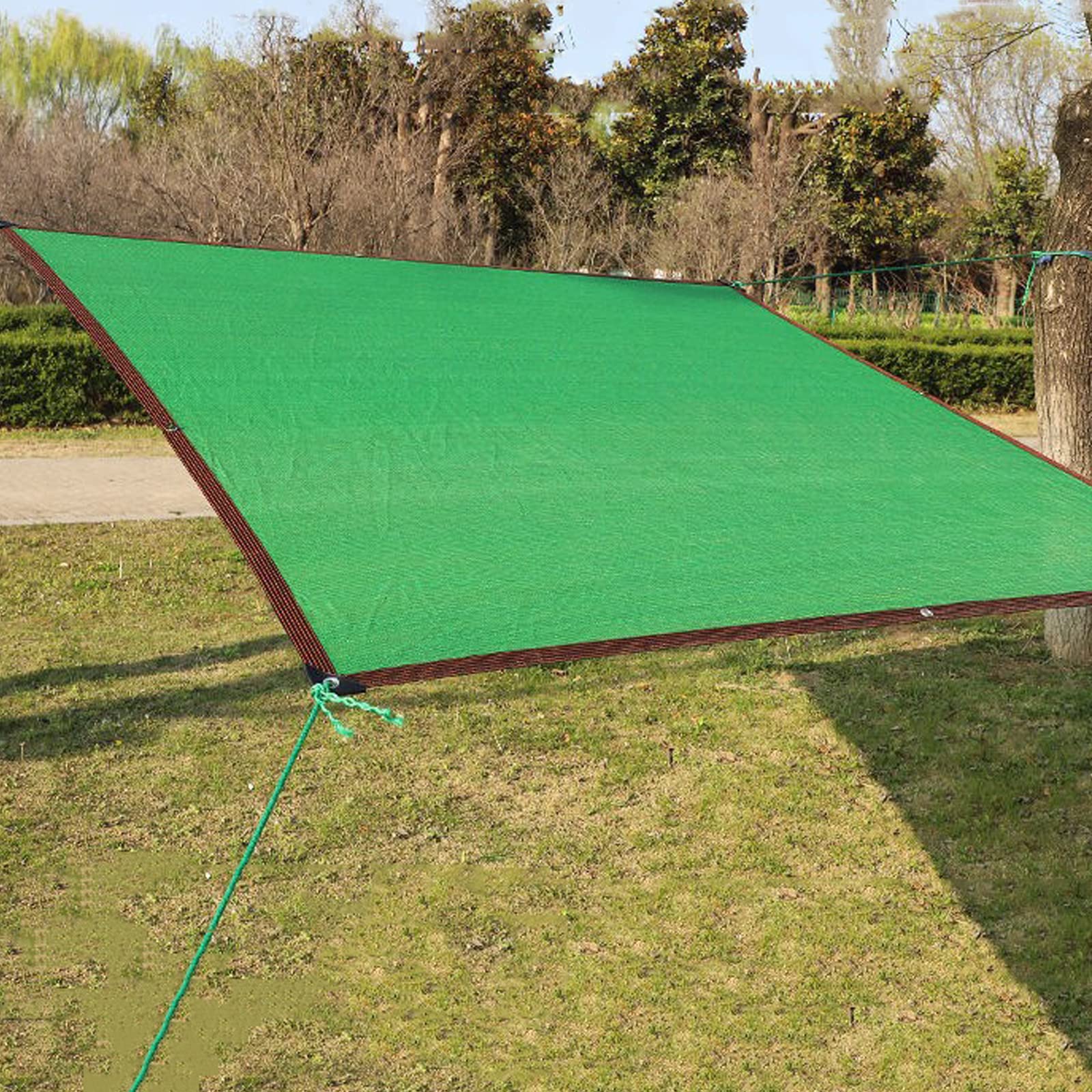 Malla Sombreo 80%,Red De Sombra para Exteriores,Vela De Sombra,Transpirable,Reduce Radiación,Regula Temperatura,para Techo Balcón Patio Jardín Plantas,Color Verde (6x10m)