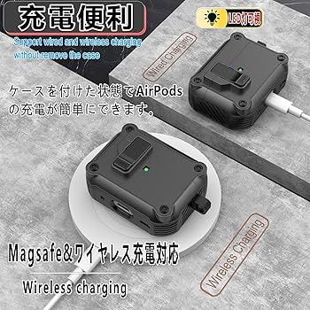 【ケース付き】AirPods Pro 第1世代　イヤホン　エアポッズ　プロ AirPods Pro 第1世代 ケース シリコン ソフト カバー エアー