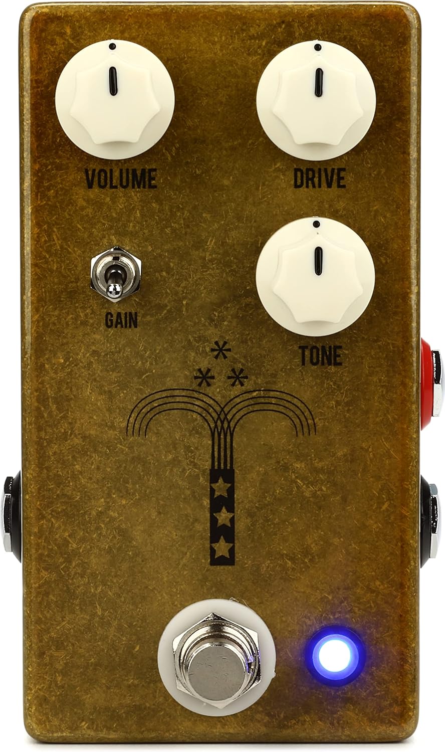 JHS Morning Glory V4 Transparent Overdrive Pedal with EBS Patch Cables