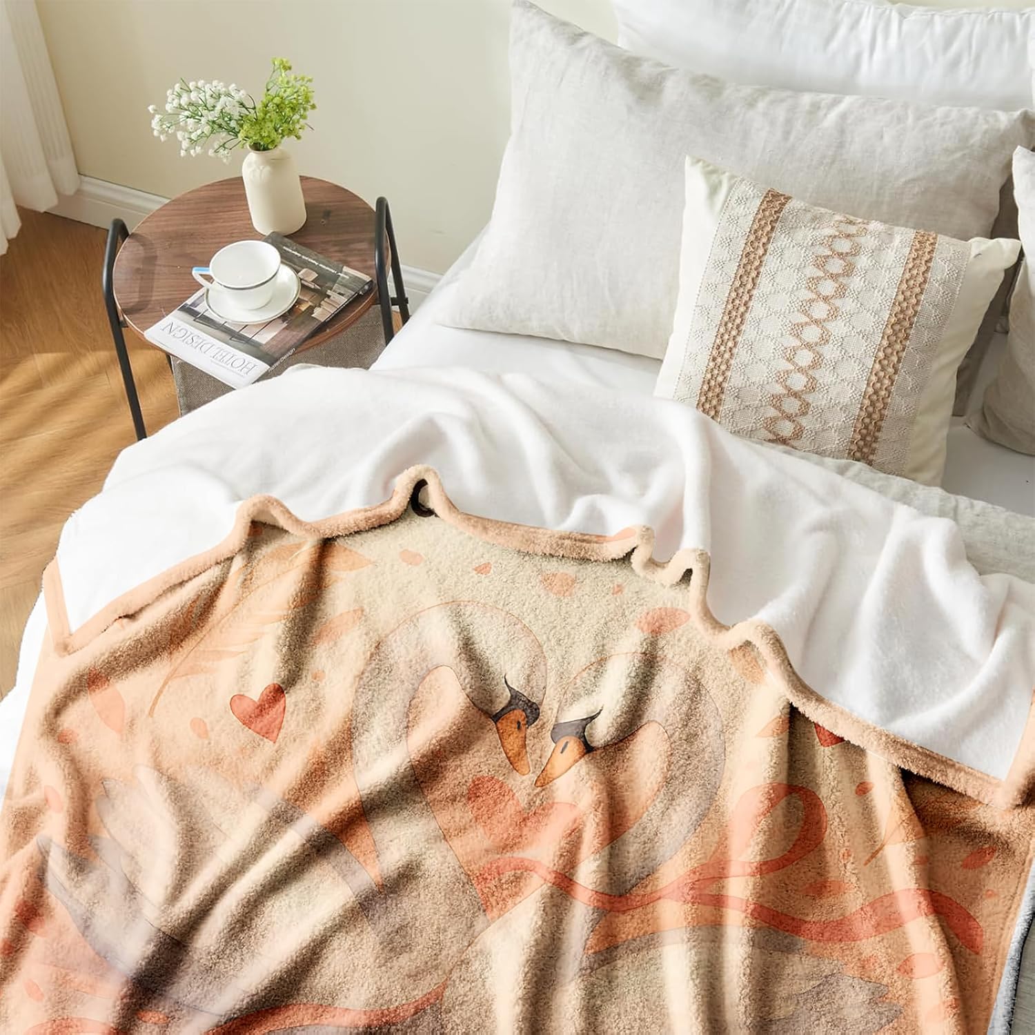 Romantic Anniversary & Wedding Gift Blanket for Wife, Husband or Couples - Heartwarming Message Throw for Love, Engagement, Valentine’s Day, Birthday, Christmas, 50'' x 60'' - Image 6