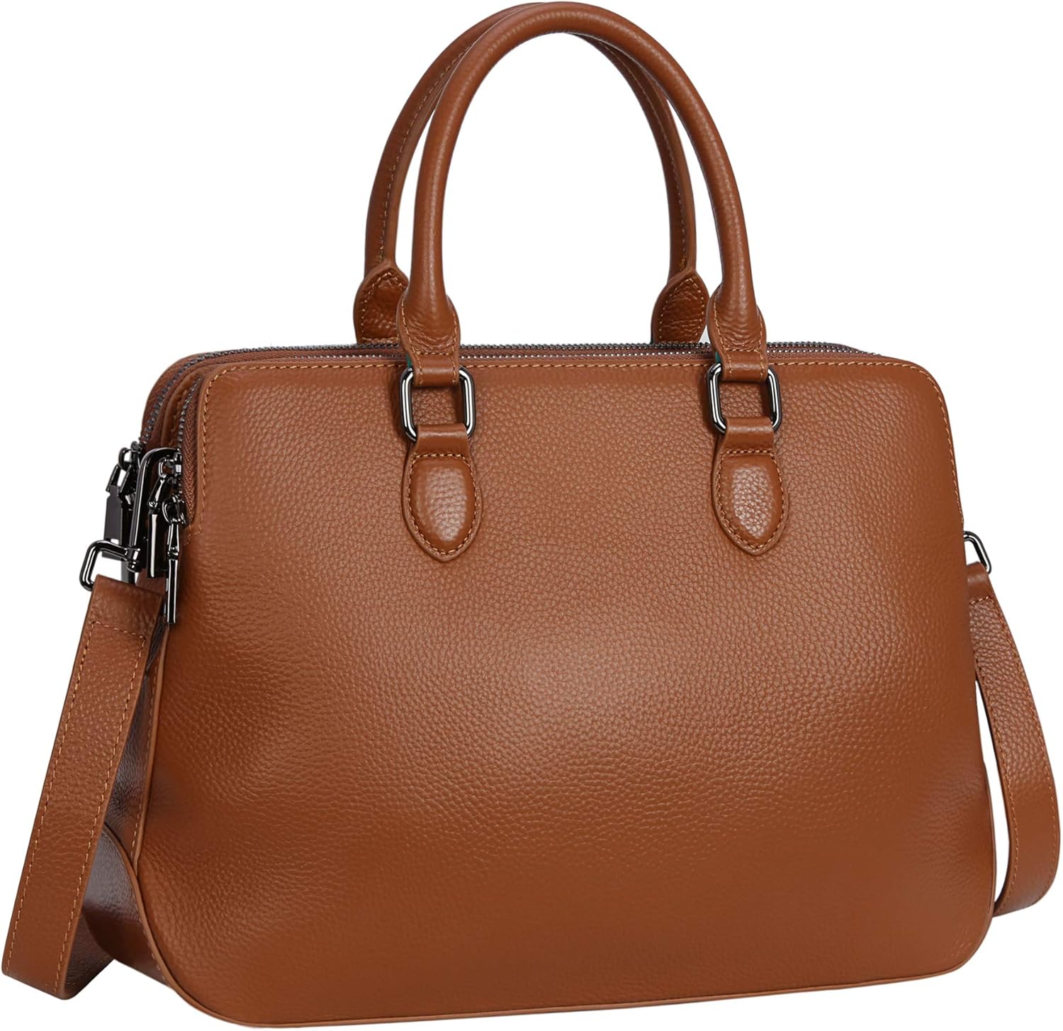 HESHE Genuine Leather Purses and Handbags for Women Tote Bags Shoulder Purses Crossbody Bag Top Handle Handbags