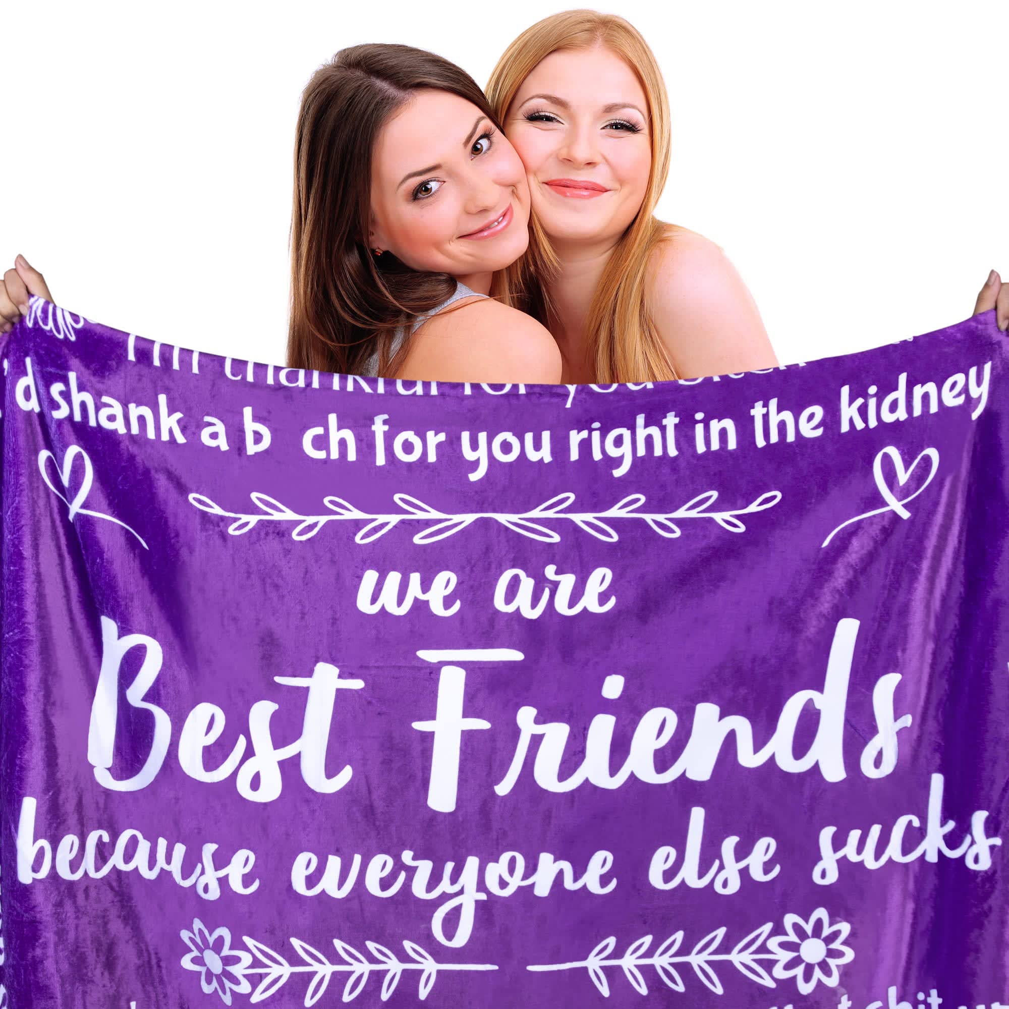 Funny Best Friend Blanket Funny Birthday Gifts For Women Unique