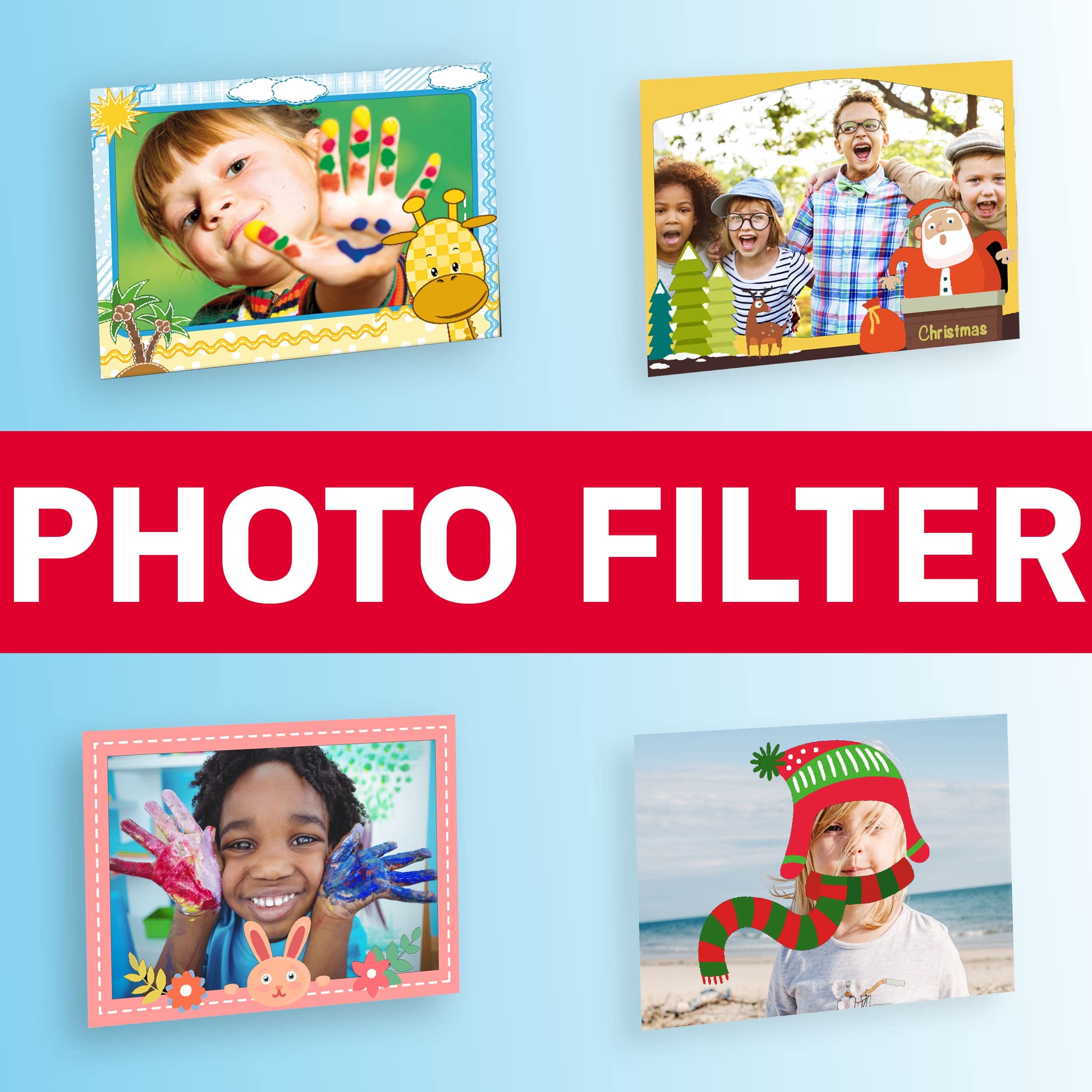 AGFAPHOTO Realikids Instant Cam Bleu - Appareil Photo pour Enfant