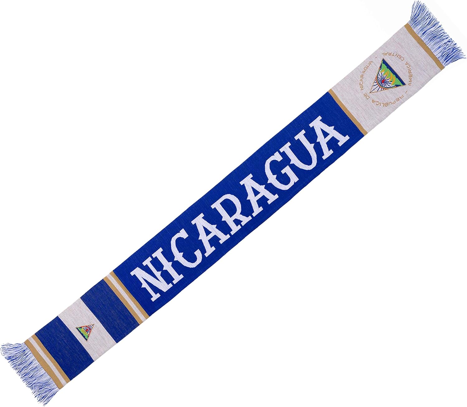 Nicaragua Soccer High-Definition HD Knit Scarf - Image 2