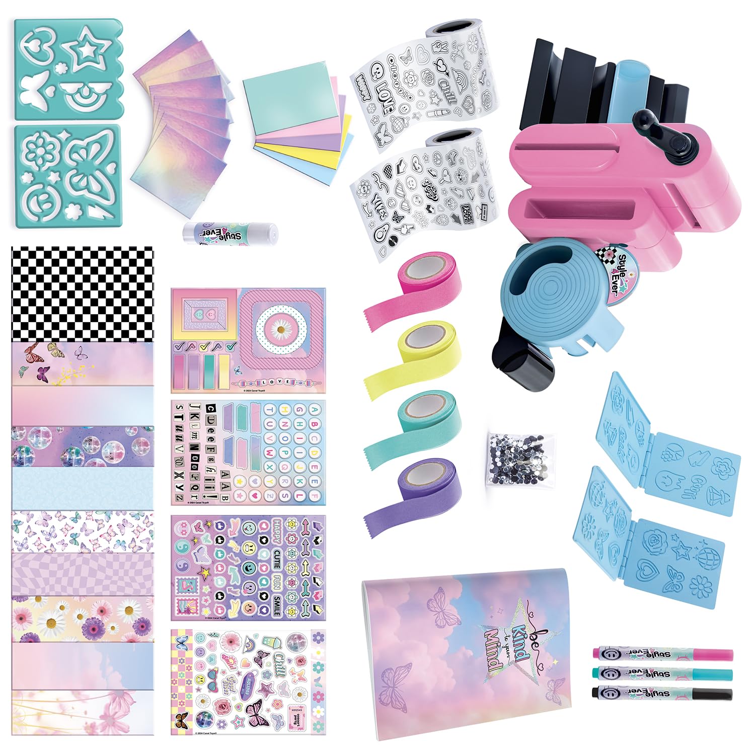 Canal Toys - Style 4 Ever - Le Studio de Scrapbooking 3 en 1 pour Enfants de 6 Ans+ - Activité Manuelle - Loisir Créatif - Personnalise ton Carnet - Idée Cadeau - Jouet Ludique Enfant - OFG 275