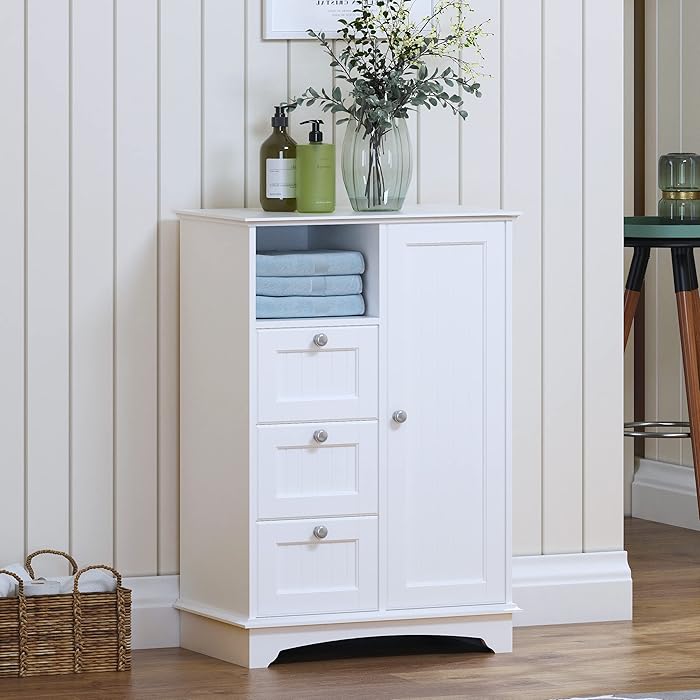 Buy Spirich Home Freestanding Bathroom with 3 Drawers and 1