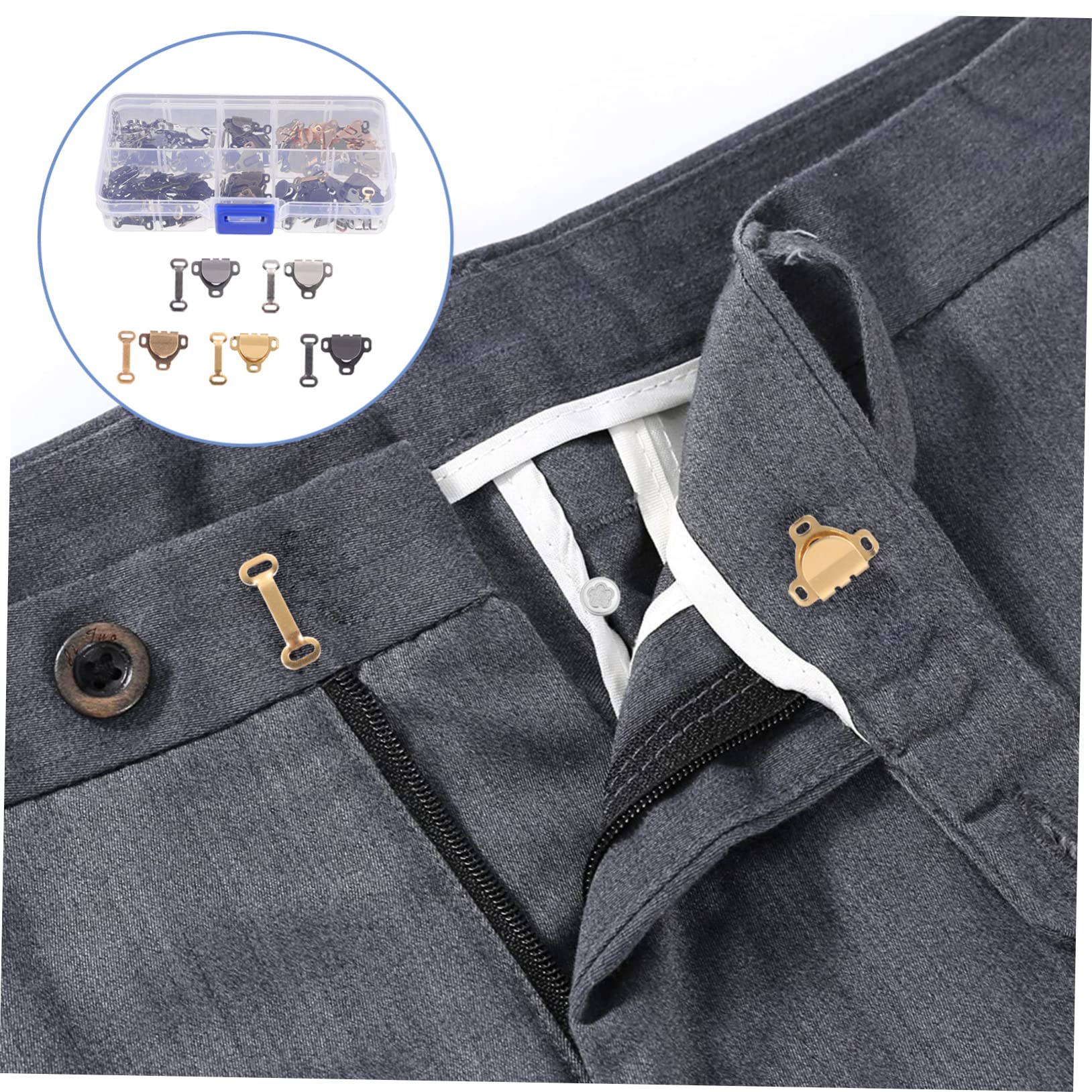 TEHAUX 450pezzi Ganci e Occhielli Per Cucito Set Per Gonne e Pantaloni Facili Da Usare Per e Creativi Adatti Per Riparazioni e Creazioni Di Moda