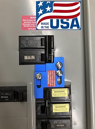 GenSafety Generator Breaker Panel Interlock Kit for GE 100 Amp Panel