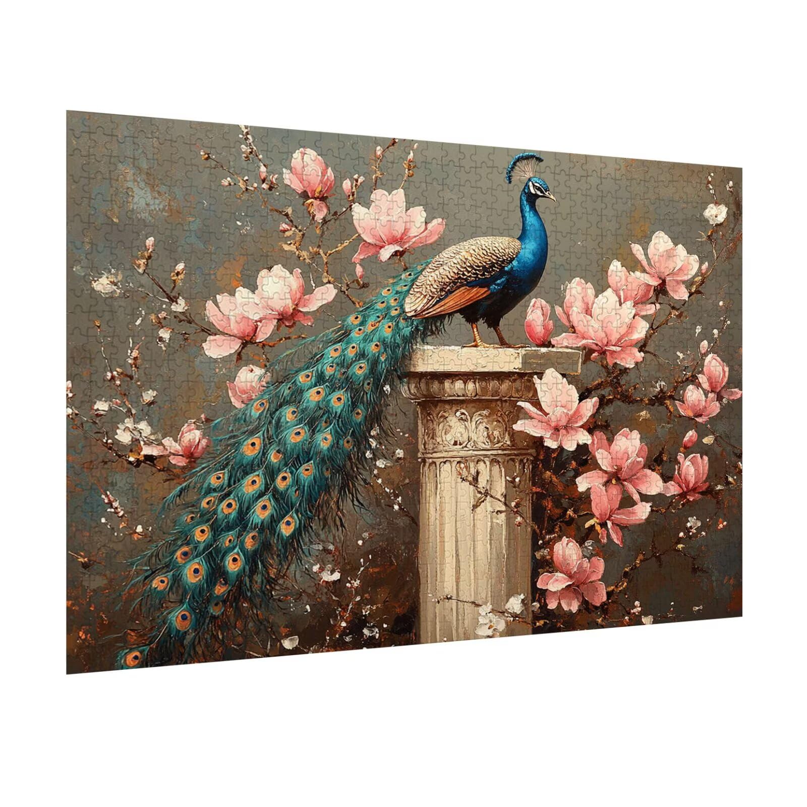 Puzzle 1500 elementów dla dorosłych, 3D, kwiaty, drewniane puzzle, N-292