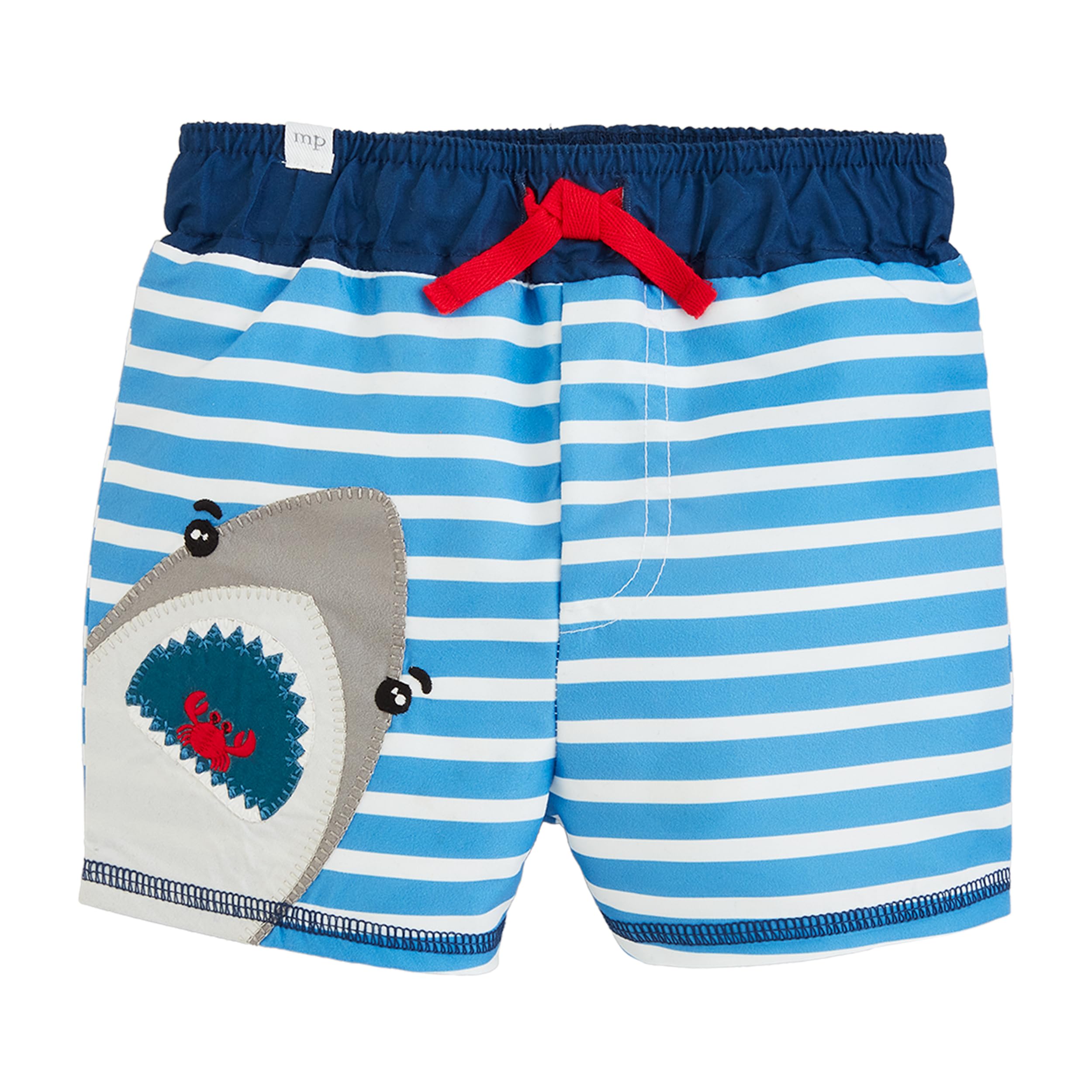 Maillot de bain requin Mud Pie garçon avec applique brodée relief