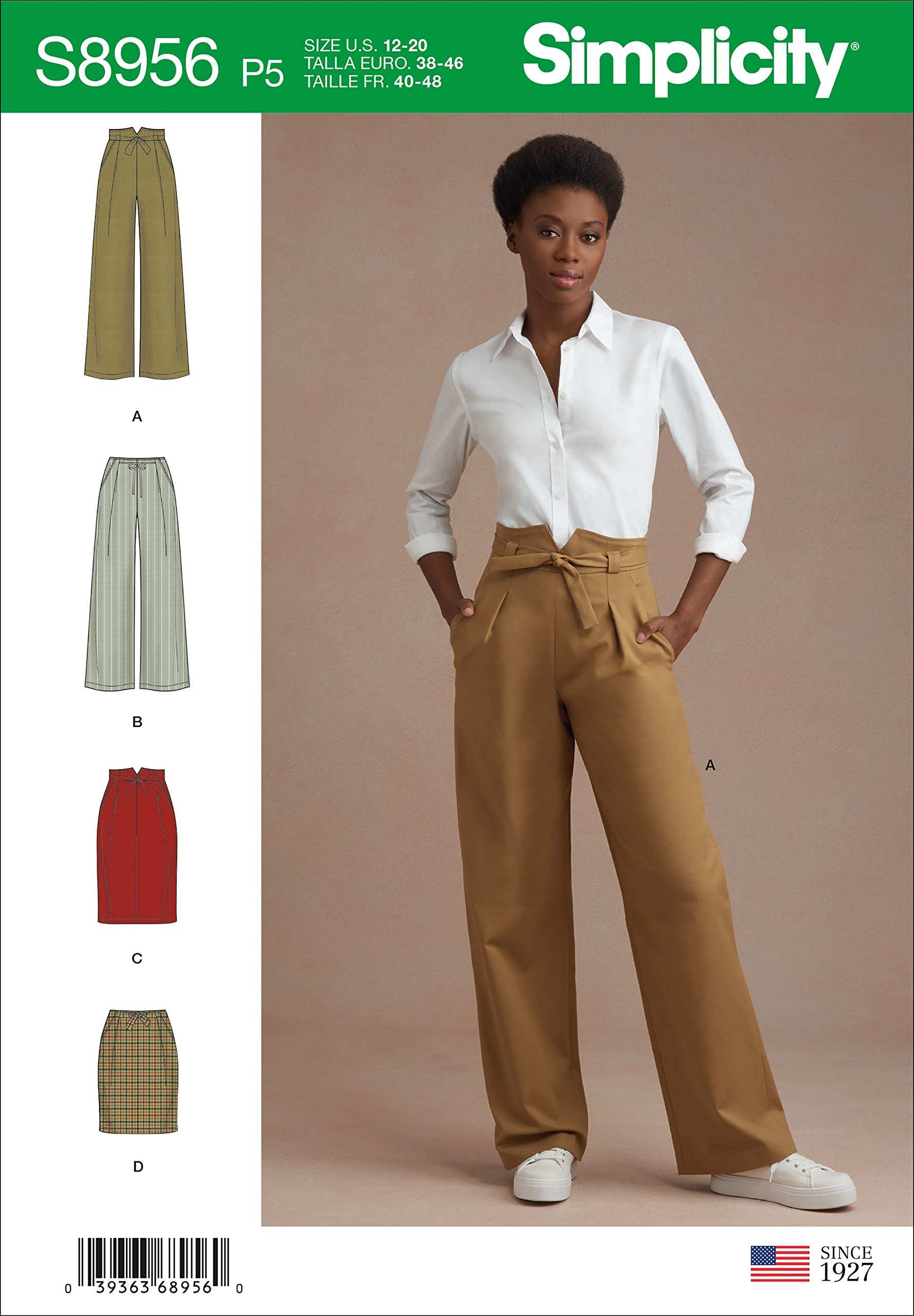 Simplicity Sewing Pattern S8956 Misses' Pants and Skirts